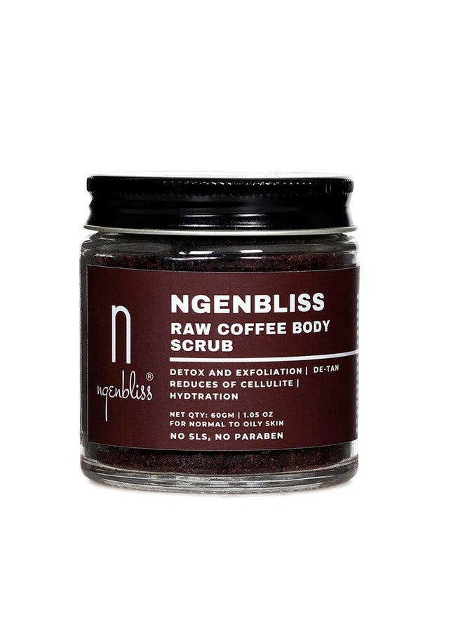 Ngenbliss Raw Coffee Body Scrub | Deep Exfoliation & Tan Removal | Natural Skin Polisher | 60g - Image 1