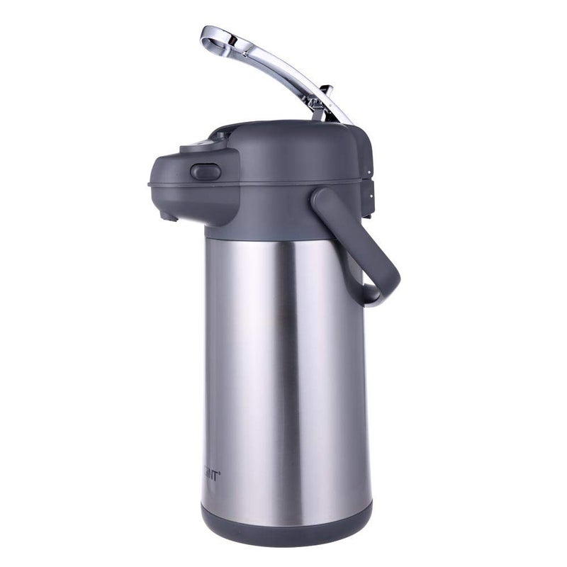 GiNT GiNT 101 Oz Airpot Coffee Dispenser with Pump Insulated Coffee Carafe for Hot Liquids Stainless Steel Vacuum Insulated Pump Dispenser for HotCold Beverages 3L 