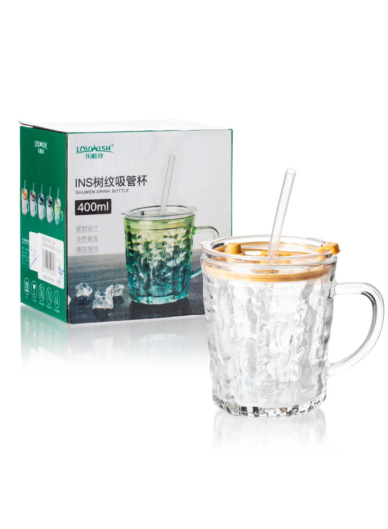 Dania Quarry glass cup with plastic lid Sealed with a sucker for ease drinking.   Capacity 300ml Height 11 cm.  - Image 2