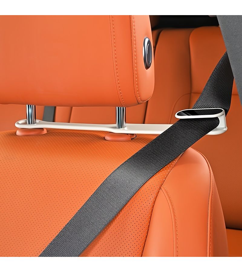 2Pcs Car Belt Guides Black High End New Product Practical Easy Retract Travel Safe - Image 3