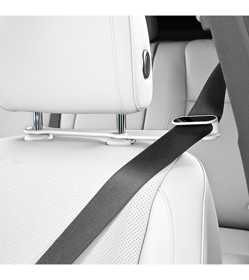 2Pcs Car Belt Guides Black High End New Product Practical Easy Retract Travel Safe - Image 1