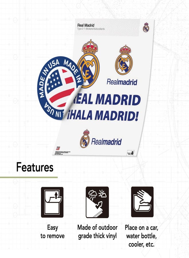 ديزرت كاكتوس ملصق صبار صحراوي لنادي ريال مدريد لكرة القدم، ملصق فينيل، لوس بلانكوس مدريديستاس، كرة قدم، كمبيوتر محمول، زجاجة ماء، سيارة، سجل قصاصات (النوع 2-1) - Image 2