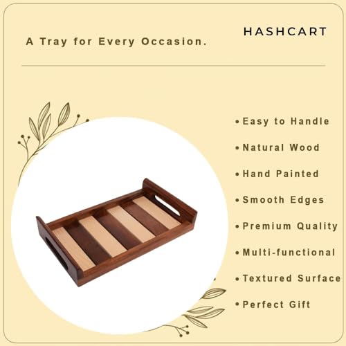 Hashcart Rosewood Tray for Coffee Table in Sheesham Wood, Brown - Image 4