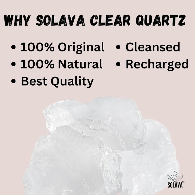 SOLAVA Natural Crystal Raw Stone for love MoneyReiki healing Manifestation and Meditation Certified Original - Image 5