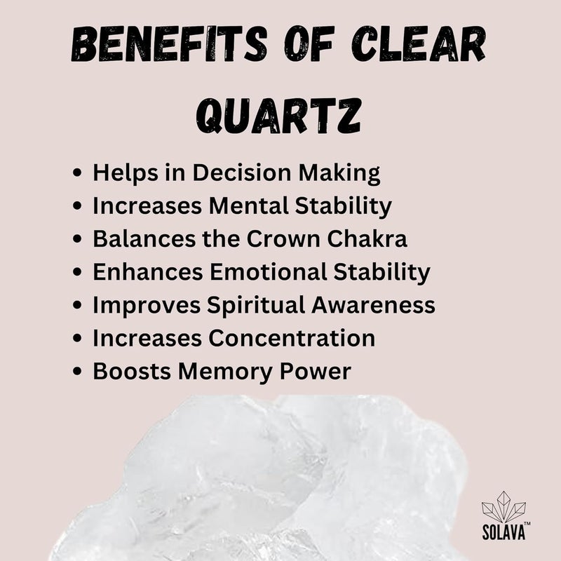 SOLAVA Natural Crystal Raw Stone for love MoneyReiki healing Manifestation and Meditation Certified Original - Image 3