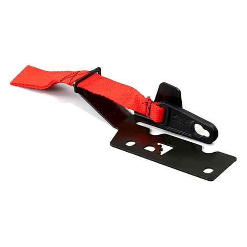 BuiltRight Industries Rear Seat Release for 2009–2025 Ford F-150, F-250, F-350, F-450 & Raptor – SuperCab & SuperCrew - Red Strap, Made in USA - Image 1