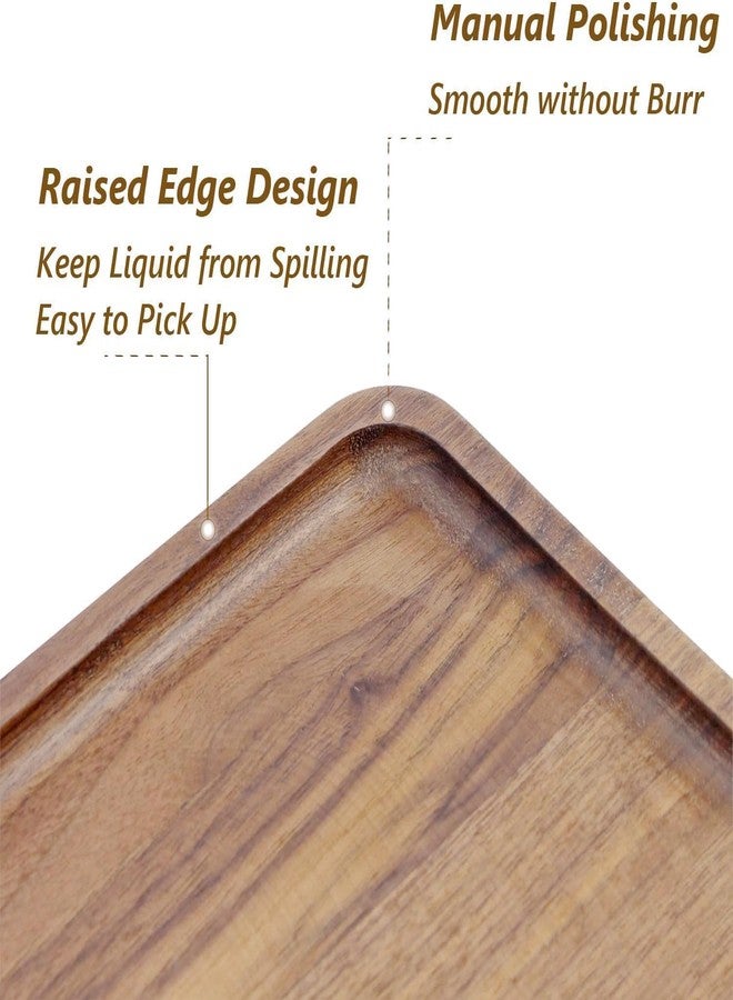 Linwnil Solid Wood Serving Platters and Trays of Natural Acacia Wood Log Charcuterie Boards,Cheese Board (35 * 18 Rectangle) - Image 3
