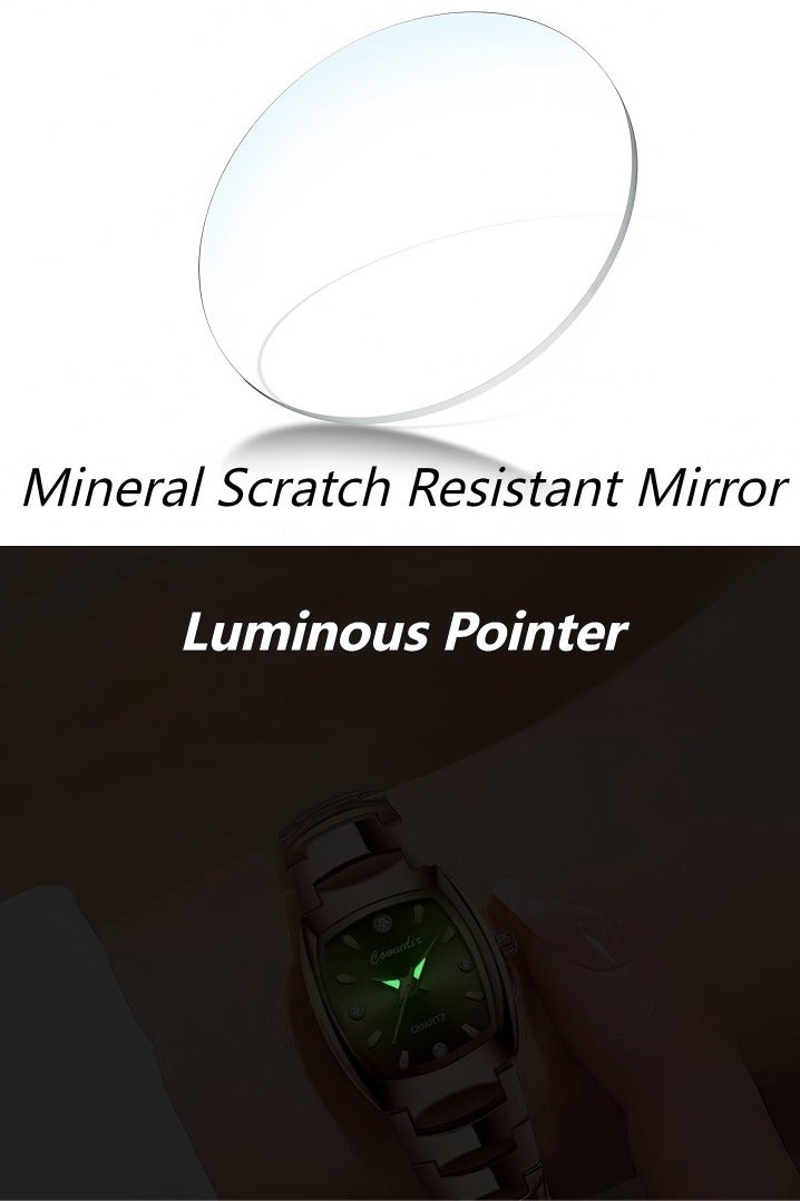 كومودير ساعة اليد التناظرية الفولاذ المقاوم للصدأ للنساء - Image 4