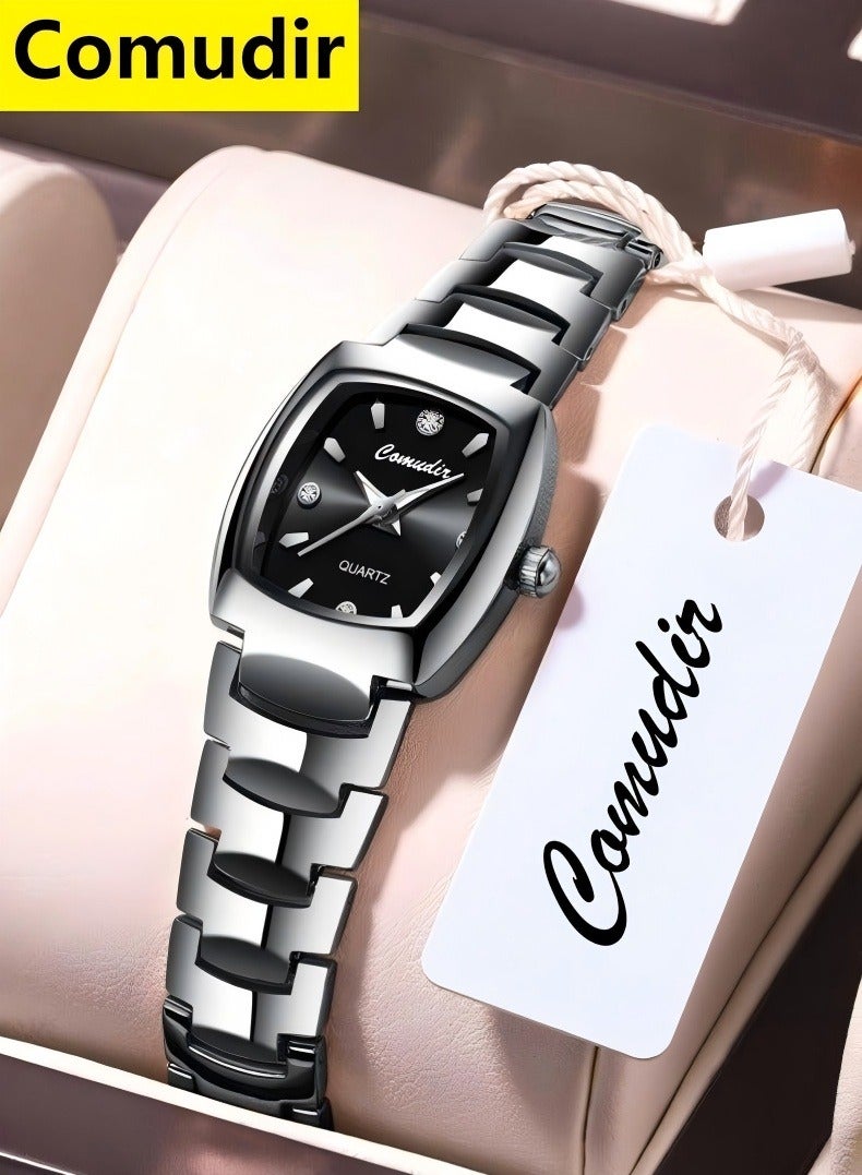 كومودير ساعة اليد التناظرية الفولاذ المقاوم للصدأ للنساء - Image 1