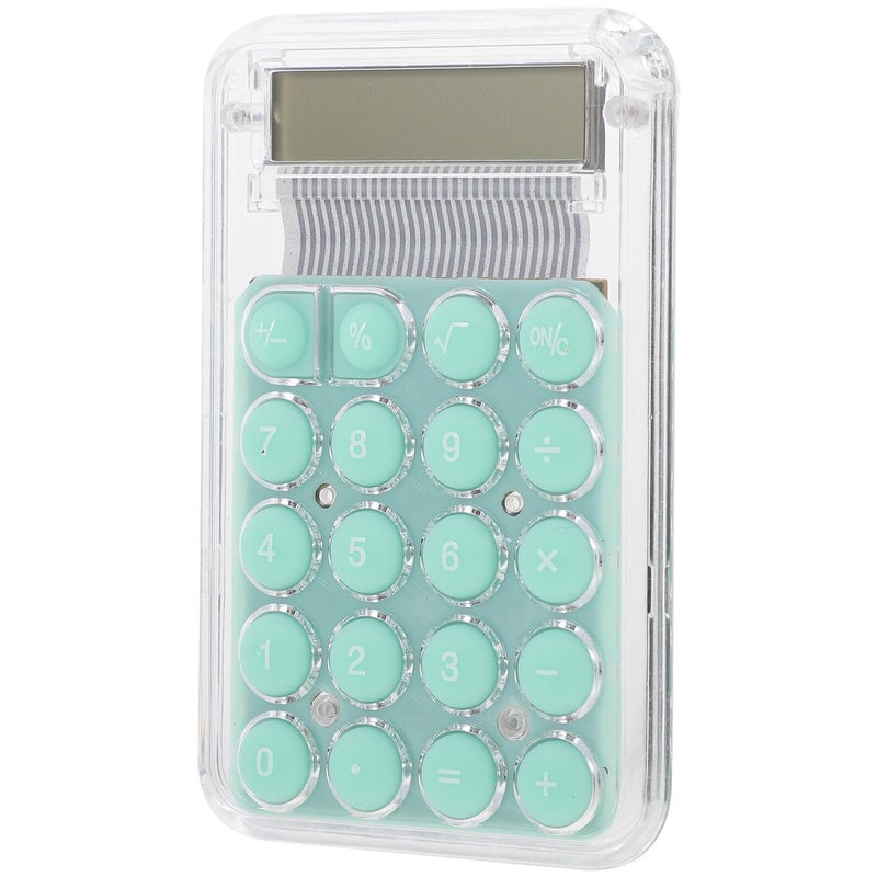 Green Mini Cartoon Calculator 8 Digit Portable Pocket Size for School Office Home - Image 2