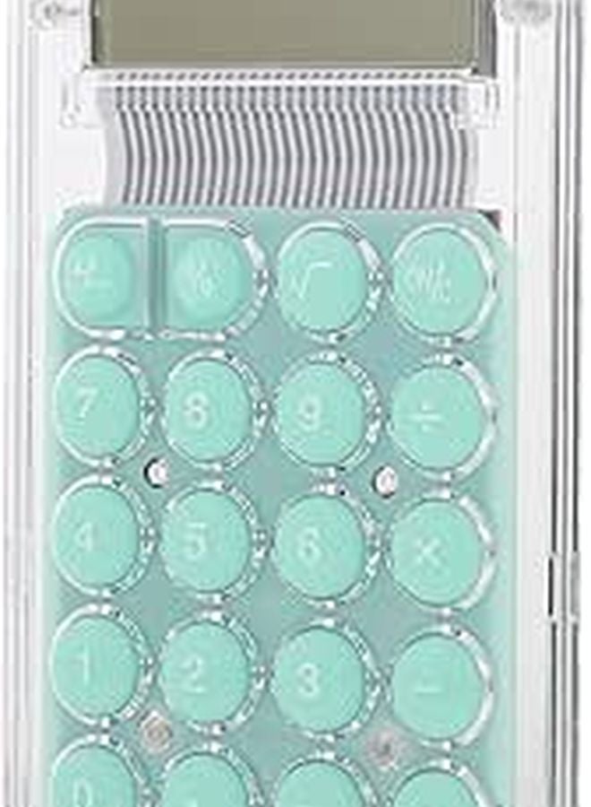 Green Mini Cartoon Calculator 8 Digit Portable Pocket Size for School Office Home - Image 1