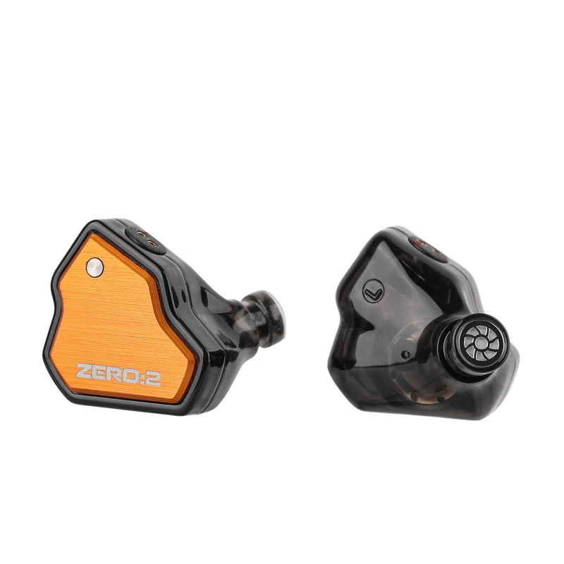 Linsoul 7Hz x Crinacle Zero:2 in Ear Monitor, Updated 10mm Dynamic Driver IEM, Wired Earbuds Earphones, Gaming Earbuds, with OFC IEM Cable for Musician (Without MIC, Orange) - Image 2