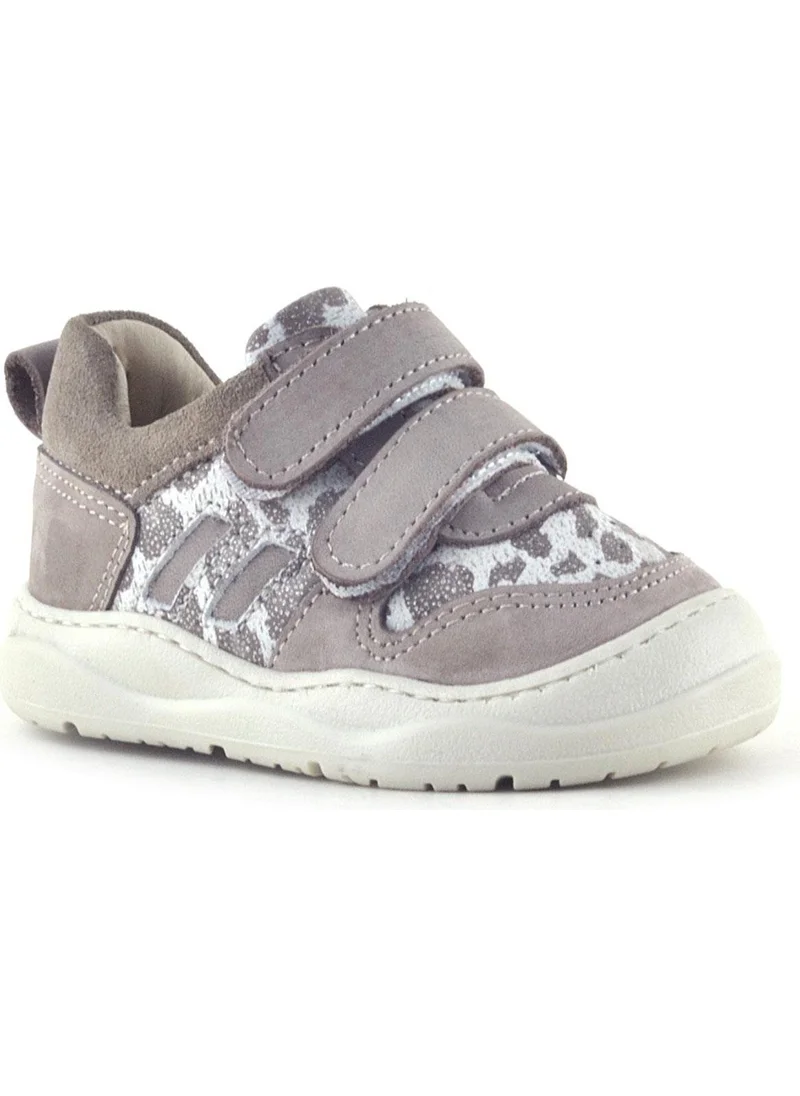 راكربلاس Schaggy Genuine Leather Beige Patterned Baby Sneakers