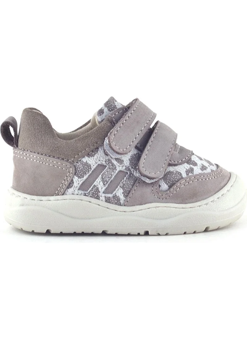 راكربلاس Schaggy Genuine Leather Beige Patterned Baby Sneakers
