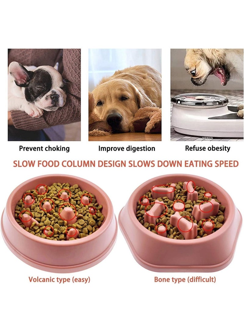 وعاء طعام بطيء للكلاب الصغيرة، وعاء تغذية بطيء للحيوانات الأليفة، وعاء ألغاز غير انزلاقي، مضاد للشفط، تصميم صحي، متين ومتين، يمكن استخدامه للكلاب والقطط الصغيرة والمتوسطة الحجم. - Image 4