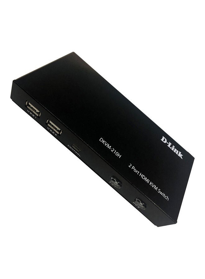 D-Link 2-Port KVM Switch With HDMI And USB Ports Black - Image 3
