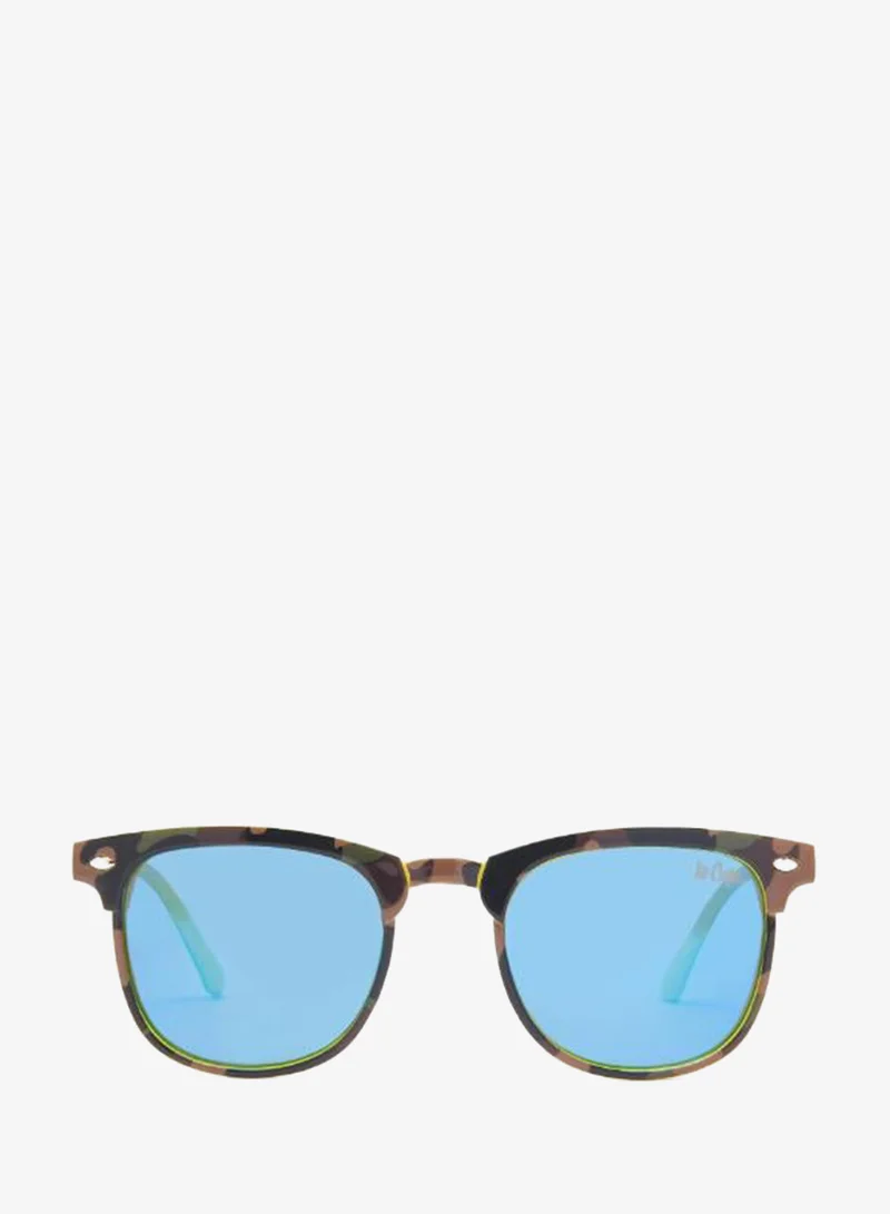 Lee Cooper Polarized Sunglasses Yellow Frame Blue Mirror Mirror Lens 50mm  - LCK105C01