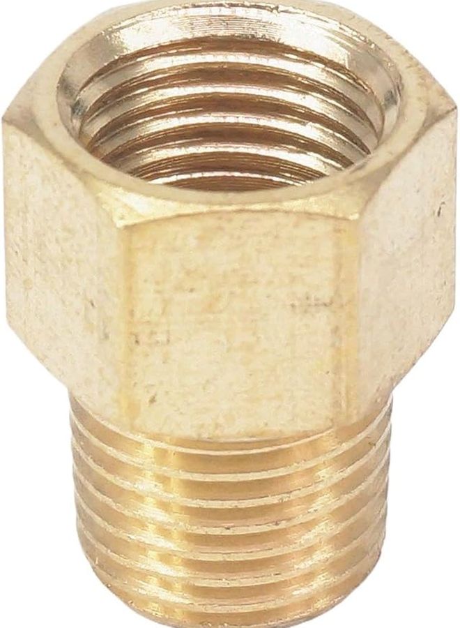 براس 1 4 بوصة BSPT ذكر إلى أنثى NPT تركيب أنبوب محول لقياس الضغط - Image 4