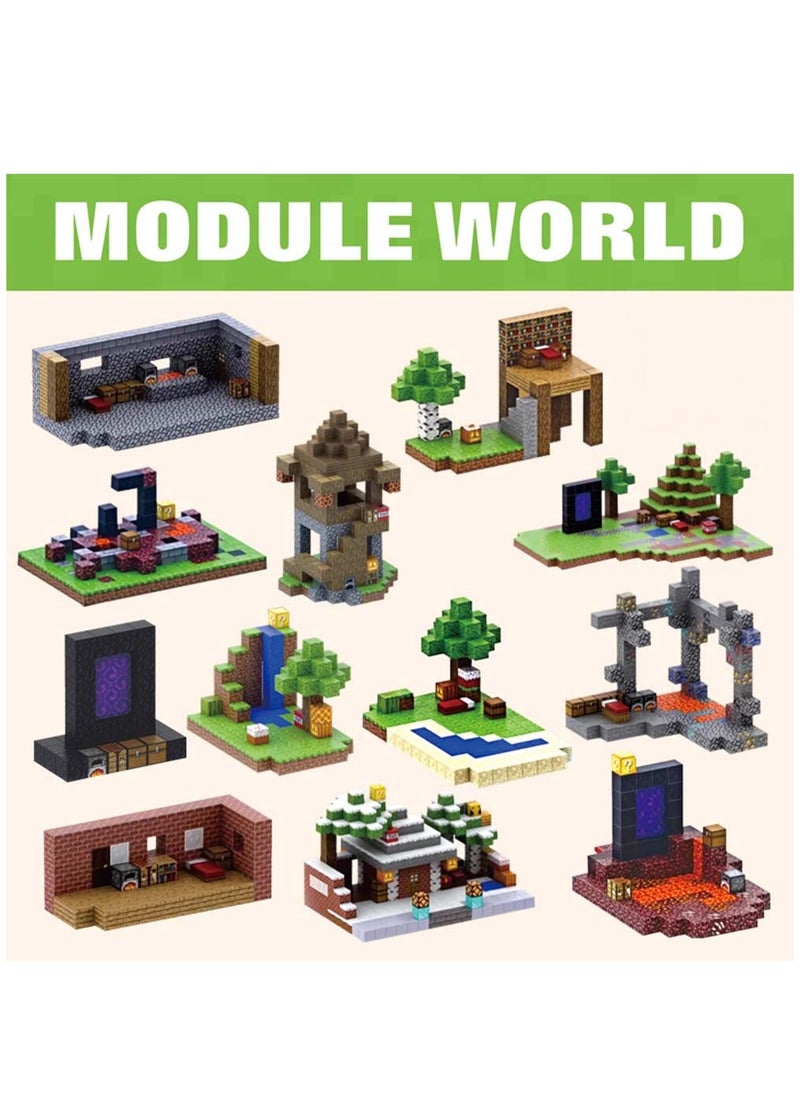 My World - Game Magnetic Building Blocks with Random Game Character Models,  Children's Educational Game Accessories,  Miniature World Building Toys Cube Construction,  Puzzle Building Block Family ParGame Magnetic Building Blocks with Random Game Character Models,  Children's Educational Game Accessories,  Miniature World Building Toys Cube Construction,  Puzzle Building Block Family Par - Image 1
