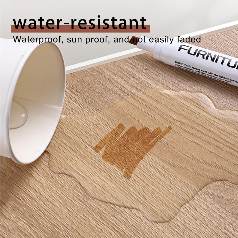 BOPOVA Furniture Markers Touch Up, Scratch Repair Kit, 3 Color Wood Markers for Scratches, Stains, Floors, Tables, Desks, Cabinets, Bedposts (Brown, Reddish Brown, Chestnut) - Image 5