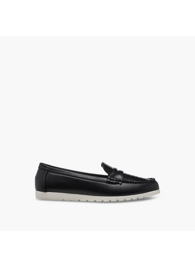 Le Confort Women's Perforation Detail Slip-On Loafers  - Image 3