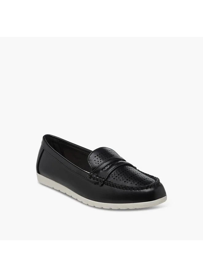 Le Confort Women's Perforation Detail Slip-On Loafers