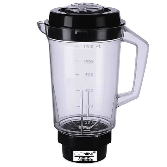 JUICER JAR FOR MIXER GRINDER JUICER JAR ABS PLASTIC CAPACITY 1200ML BLACK NSA103