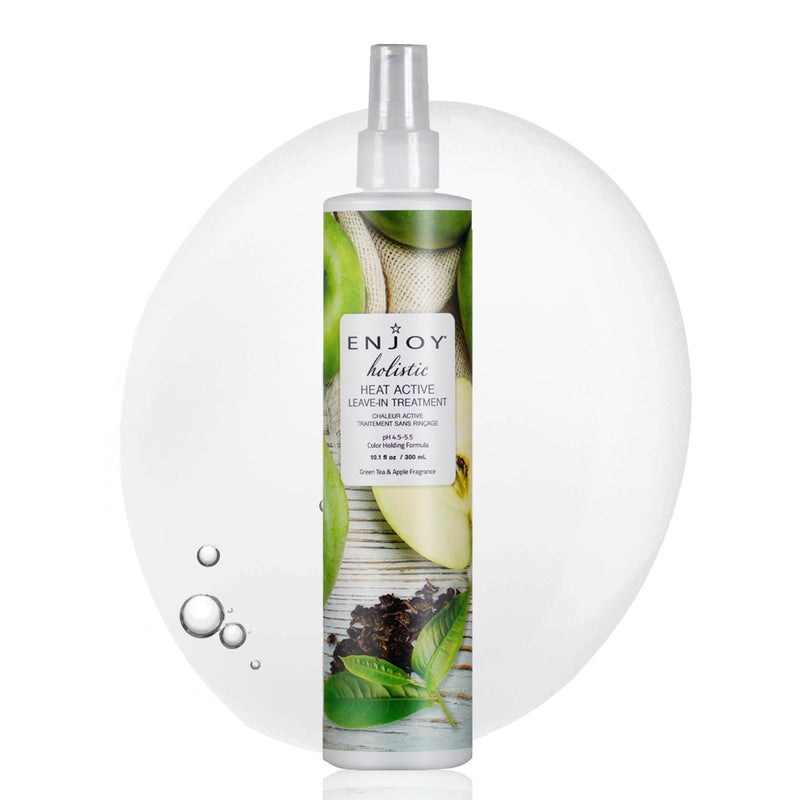 Enjoy Holistic Heat Active Leave In Treatment, Thermal Damage Protection, Curly & Wavy Hair - 10.1 Fl Oz - Image 1