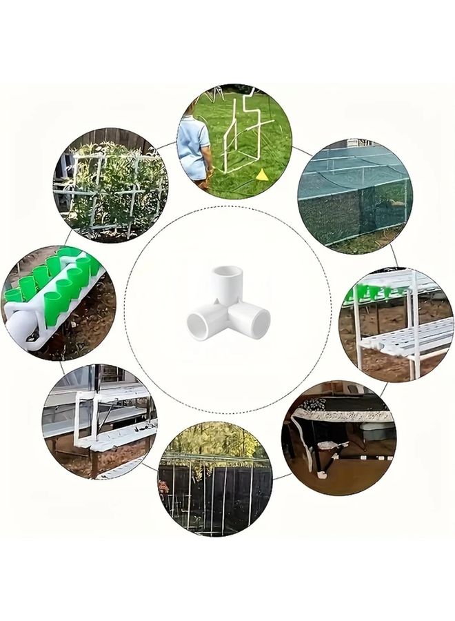 10pcs PVC Pipe Connectors 40mm Inner Diameter 3 Way Tees For Leak Proof Plumbing - Image 3