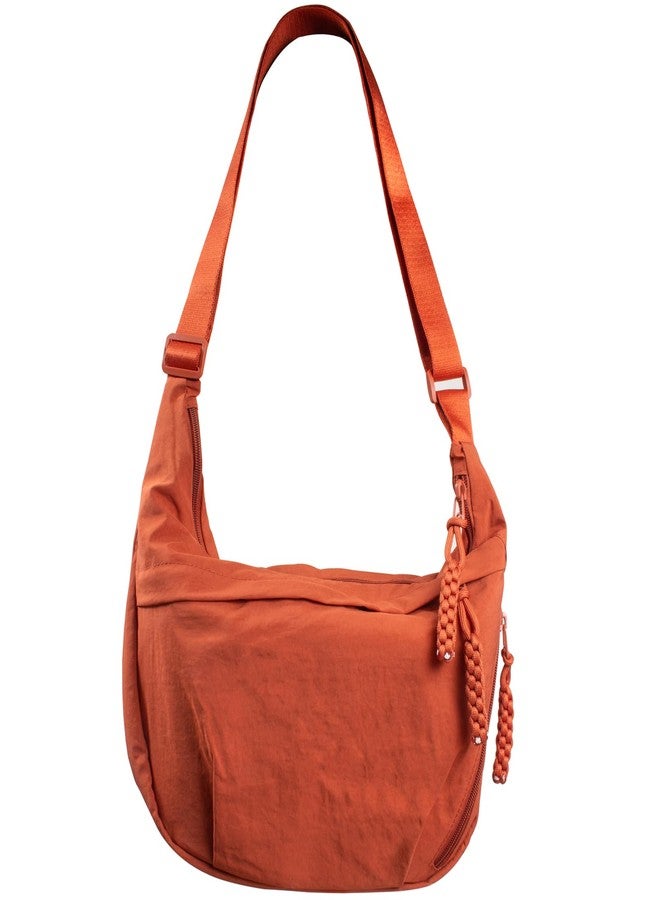 KOTORA Crossbody Bag For Women & Young Girls Stylish Casual Pretty Lightweight Gifts For 70s 80s 90s 00s Y2k Daughter Girlfrend Adjustable Strap More Ways Wear (Orange) - Image 1