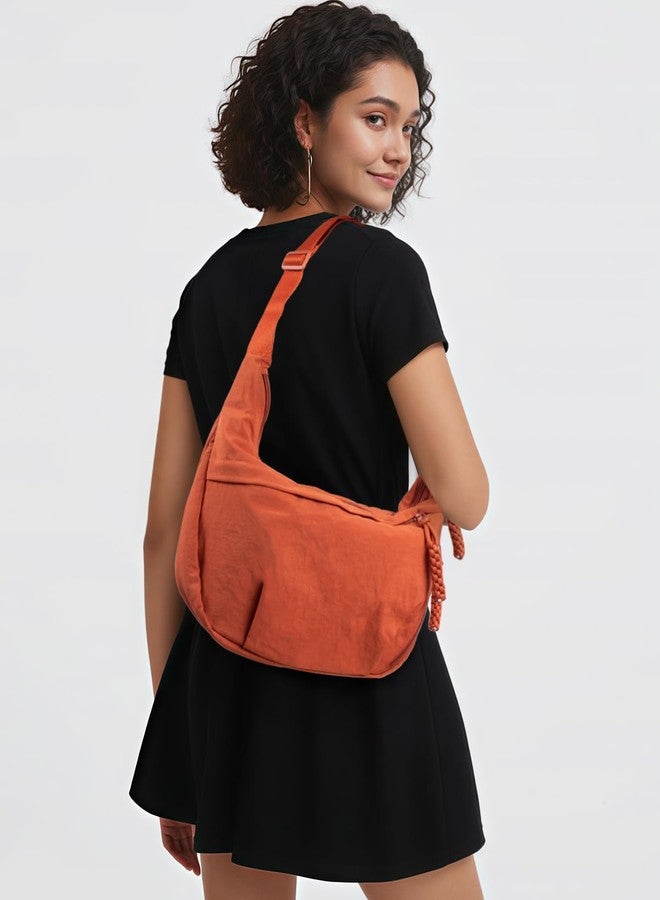 KOTORA Crossbody Bag For Women & Young Girls Stylish Casual Pretty Lightweight Gifts For 70s 80s 90s 00s Y2k Daughter Girlfrend Adjustable Strap More Ways Wear (Orange) - Image 2