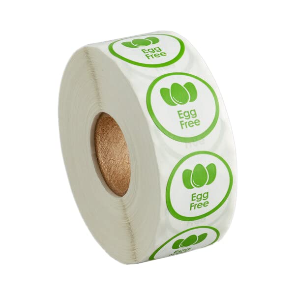 Kube with a K 1000 Stickers/Roll Egg Free Permanent 1 Inch Label Sticker - Image 1