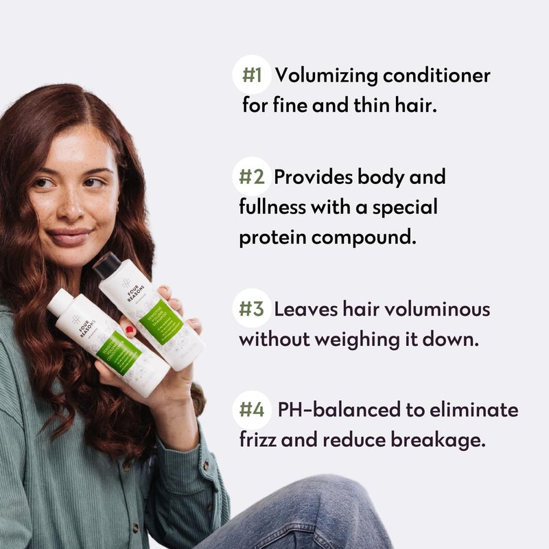 No nothing Sensitive Volume Hair Conditioner - Fragrance Free Conditioner - Hypoallergenic, Phthalate Free, Paraben Free, Vegan & Unscented - Volumizing Scalp â€“ 10.1 oz - Image 2