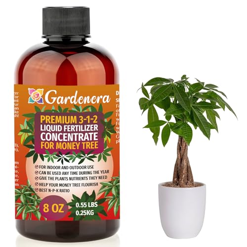 Gardenera Premium Liquid Money Tree Plant Fertilizer - 3-1-2 Concentrate for Indoor Plants and Flowers by Gardenera | Organic Plant Food for Money Tree - 8oz - Image 1