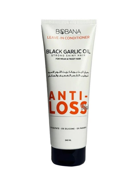 بلسم يُترك على الشعر بزيت الثوم الأسود - 240 مل