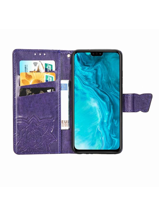 S-TOP Case For Huawei Honor 9X Lite Butterfly Love Flower Embossed Horizontal Flip Leather Case with Bracket / Card Slot / Wallet / Lanyard - Image 3