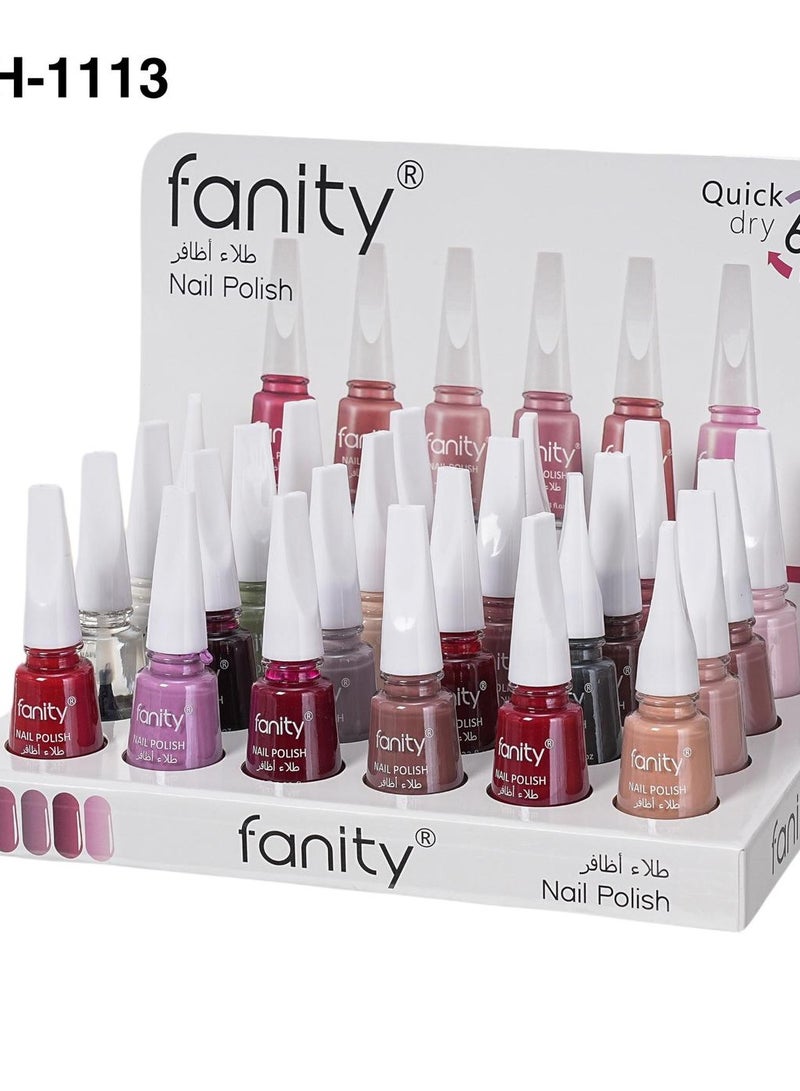 فانيتي مجموعة مناكر تحتوي على 24 لون