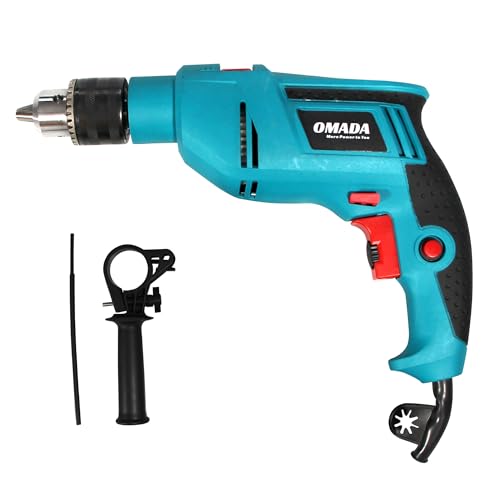 Omada Electric Drill, 710W, 4800 RPM, Chuck 13 mm Forward/Reverse For Home & DIY Use for drilling into masonry, steel and wood with Variable Speed Control - Image 1