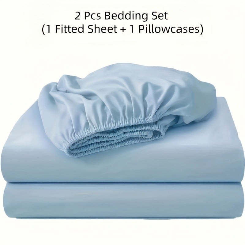 2/3pcs Bedsheet Set, Soft and Skin Friendly, 360 ° All-round Coverage, Breathable and Versatile, Machine Washable. Suitable for Various Environments Such as Bedrooms, Guest Rooms, and Dormitories, Suitable for All Seasons. Suitable for Dormitories - Image 1