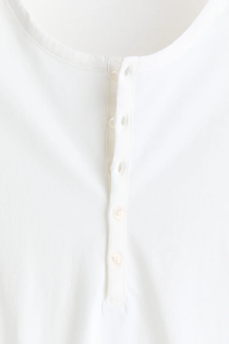 H&M  Relaxed Fit Henley top for Men | Best Price UAE