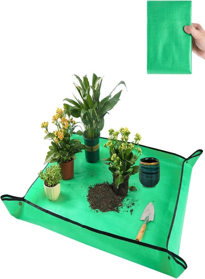 DHARVIM® Gardening Mat 75x100 cm | Waterproof & Foldable for Soil Mixing DIY Indoor Succulent Plant Care for Watering Grassland Balcony Nursery Potting & Transplanting Mat Plant Seedling - Image 1