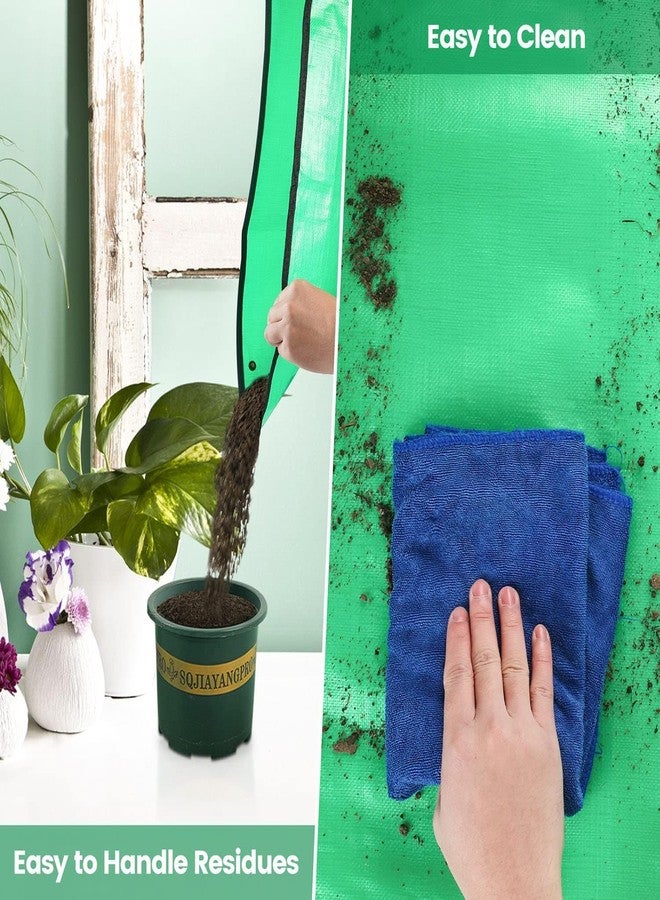 DHARVIM® Gardening Mat 75x100 cm | Waterproof & Foldable for Soil Mixing DIY Indoor Succulent Plant Care for Watering Grassland Balcony Nursery Potting & Transplanting Mat Plant Seedling - Image 5