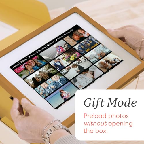 Skylight Digital Picture Frame - WiFi Enabled with Load from Phone Capability, Touch Screen Digital Photo Frame Display - Customizable Gift for Friends and Family - 10 Inch Gold - Image 2
