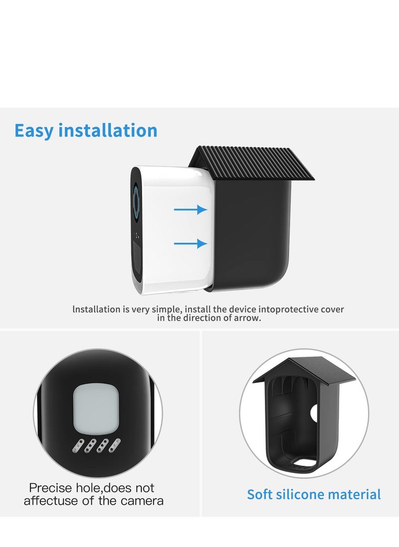 SYOSI SYOSI Protective Silicone Skin for Eufy Cam 3C, Security Camera Protect and Camouflage Weatherproof Security Camera Mount  (2 Pack)  - Image 4