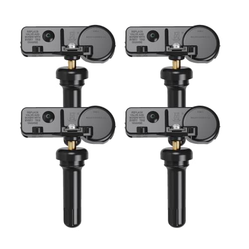 Jsueng DE8T1A180AA TPMS Sensor, Ford Tire Pressure Monitoring System Sensor fit for F150 F250 F350 F450 Expedition Focus Fusion Mustang, Lincoln MKZ MKS Replaces DE8T-1A180-AA 9L3Z1A189A Set of 4 - Image 1