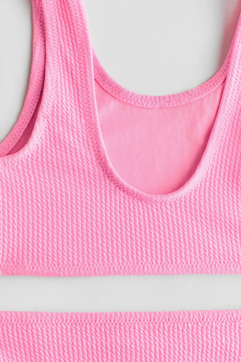 اتش اند ام بيكيني منسوج بملمس بارز