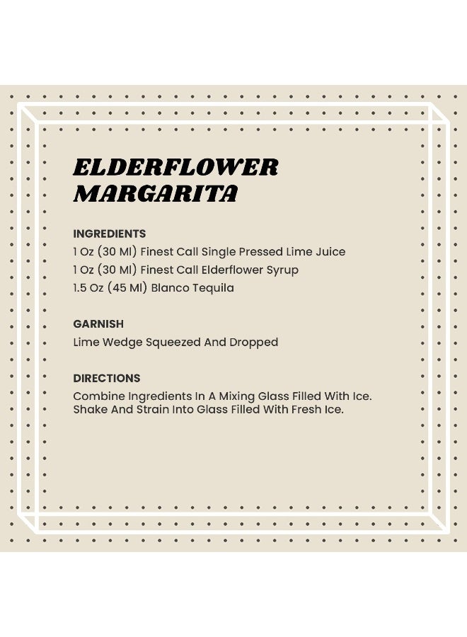 Finest Call Premium Elderflower Syrup Drink Mix 1 Liter Bottle 338 Fl Oz Individually Boxed - Image 4