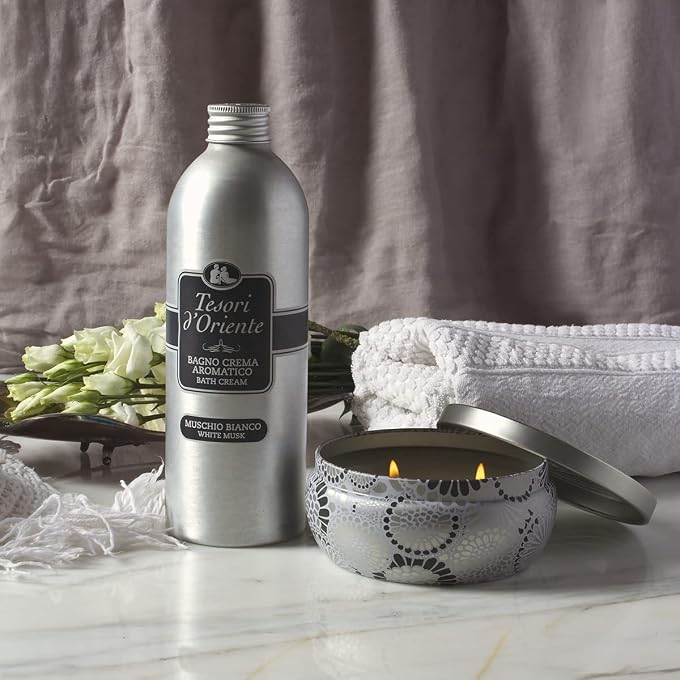 Tesori d'Oriente : "Muschio Bianco" ("White Musk") Bath Cream [ Italian Import ] - Image 3
