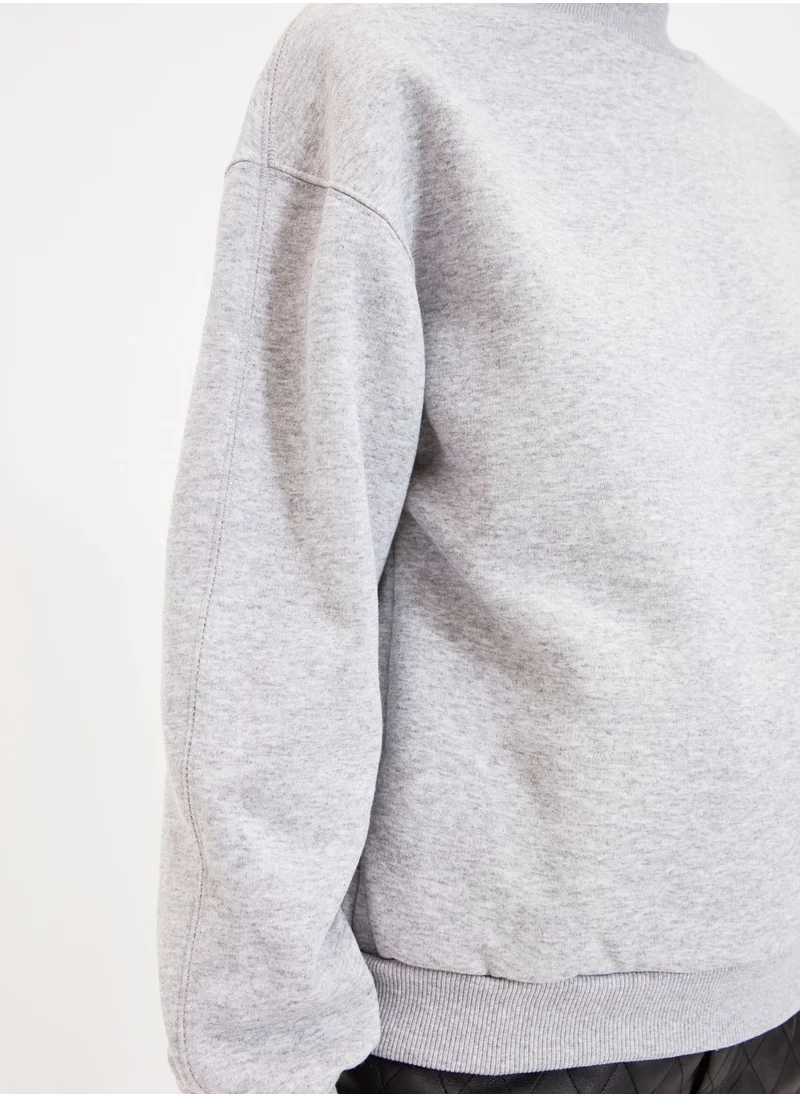 ترينديول High Neck Knitted Sweatshirt