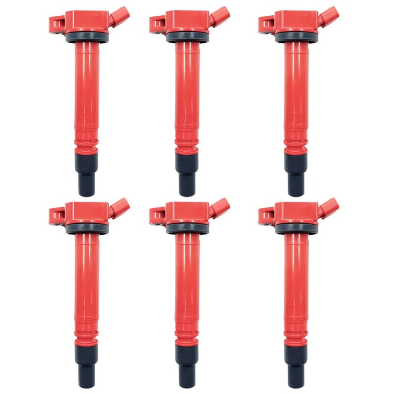 6PCS HIGH ENERGY IGNITION COILS UF507 FOR TOYOTA Tundra Sienna RAV4 Camry Highlander FJ Crusier Avalon 4Runner Venza Lexus IS250 ES350 GS300 GS450h GS350 IS300 IS350 RC300 RX350 30 35 40 V6